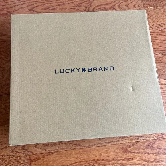 NWT LUCKY BRAND HIMMY HEART BLACK WEDGE SANDAL WEDGES WOMENS NEW IN BOX