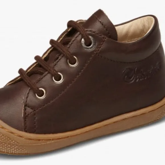 NWT Naturino Cacoon First Steps Shoes in Brown Leather