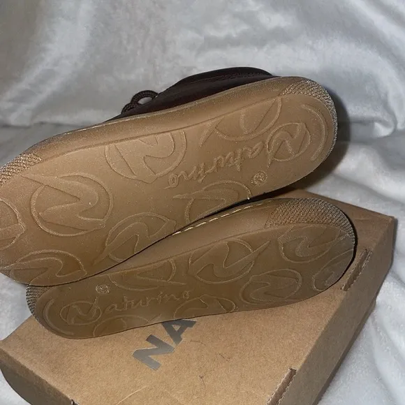 NWT Naturino Cacoon First Steps Shoes in Brown Leather