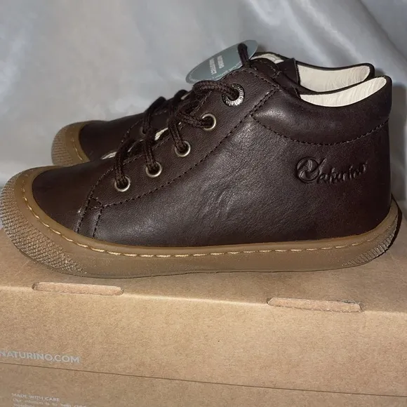 NWT Naturino Cacoon First Steps Shoes in Brown Leather