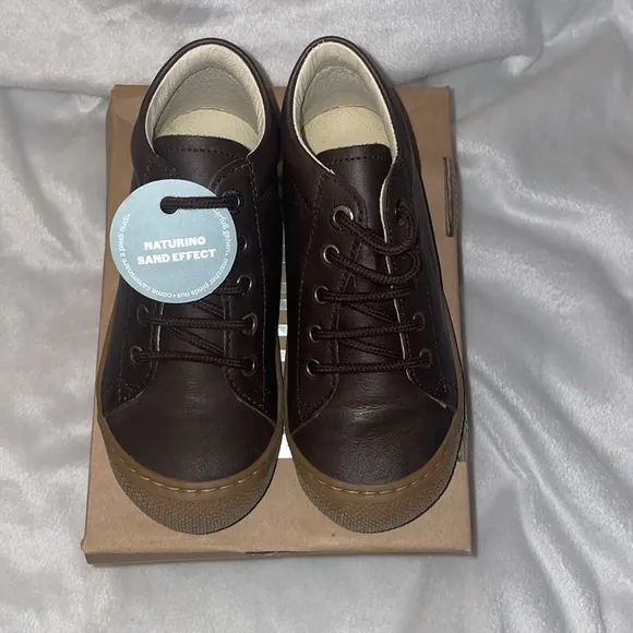 NWT Naturino Cacoon First Steps Shoes in Brown Leather