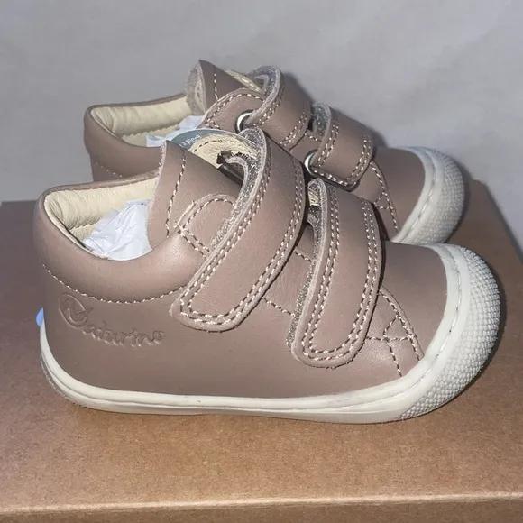 NWT NATURINO COCOON VL Nappa leather first step shoes in Taupe