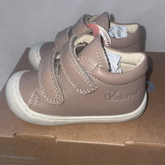 NWT NATURINO COCOON VL Nappa leather first step shoes in Taupe