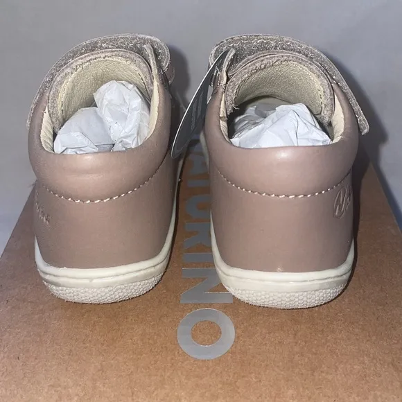 NWT NATURINO COCOON VL Nappa leather first step shoes in Taupe