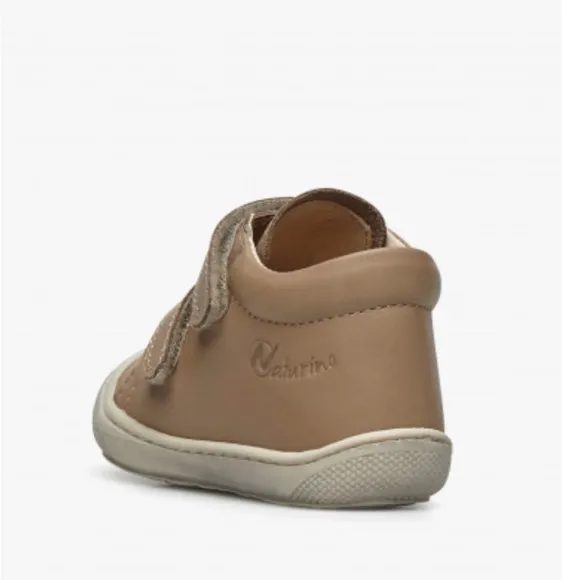 NWT NATURINO COCOON VL Nappa leather first step shoes in Taupe