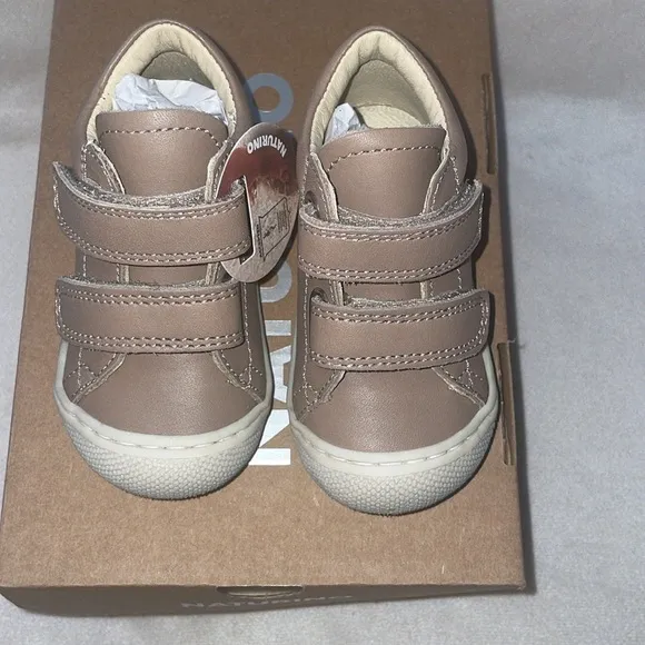 NWT NATURINO COCOON VL Nappa leather first step shoes in Taupe