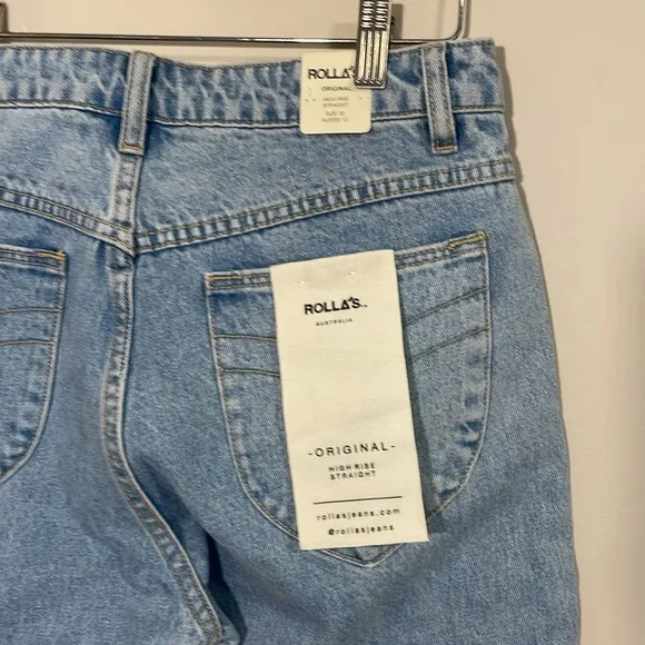 NWT Revolve Rolla’s Original Straight in Sunday Blue size 30