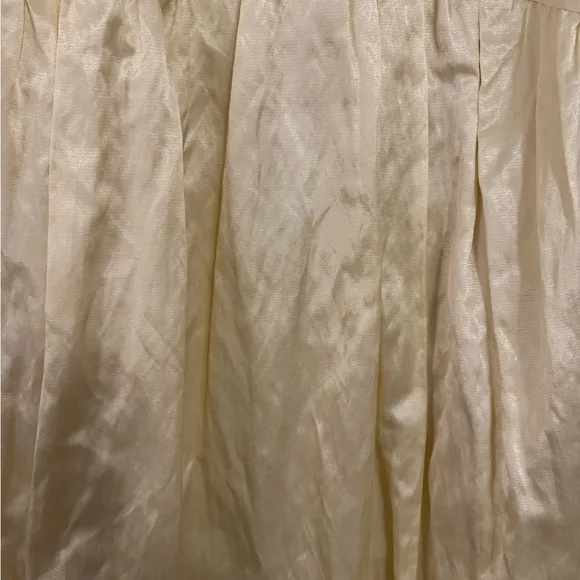 NWT Vince High Waisted Gold Tea Length Skirt Size 8