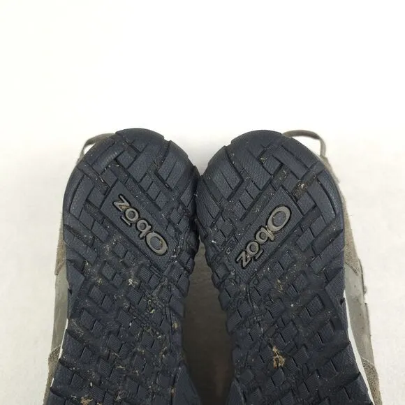Oboz Shoes Mens Size 8 Brown BOZEMAN LOW Suede Hiking Trail Comfort Sneaker