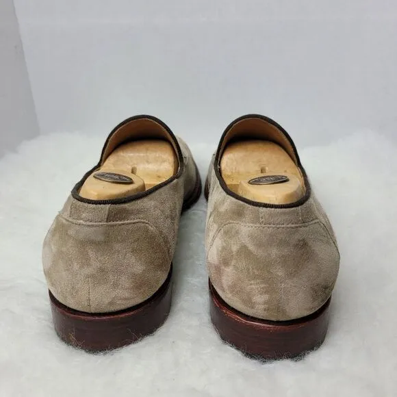O'Keeffe Ian Gray Suede Loafer Tassels Mens Shoes Size 8.5