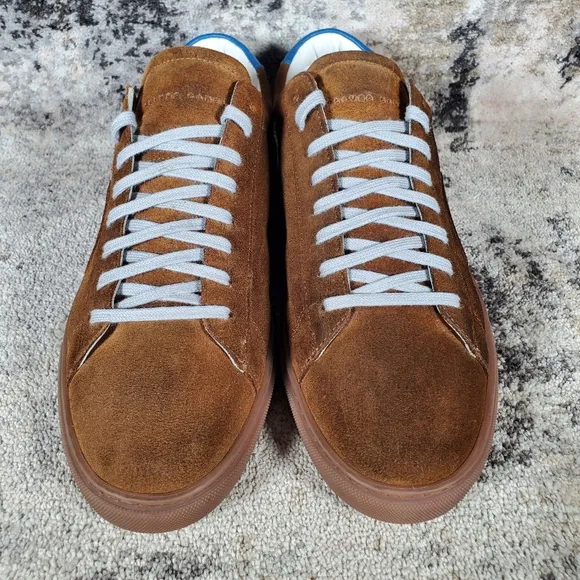 Oliver Cabell Men's Low 1 Military Sneacker Brown Blue Suede Size 42/9