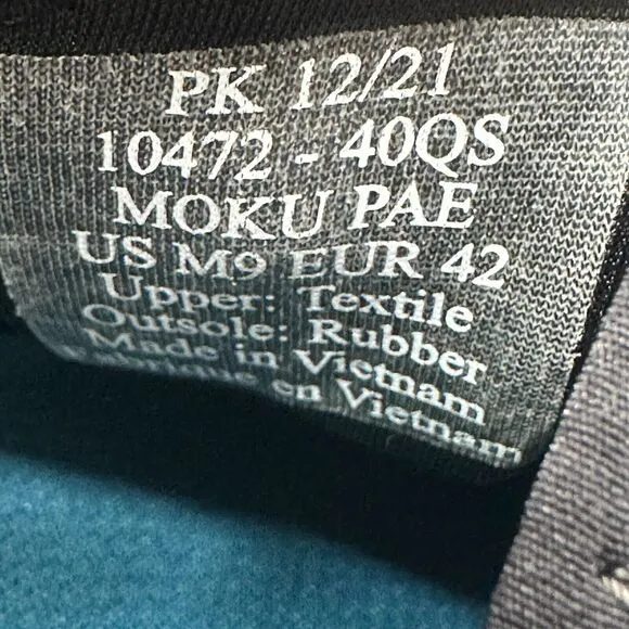 Olukai Moku Pae Men’s Boat Shoes Men’s US 9 Black Quick-Drying Lace Up Sneakers