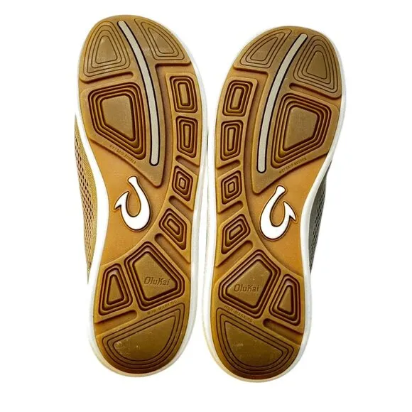 OluKai Moku Pae Men's NEW Slip On Breathable Boat Shoes Sneakers Clay Tapa 13