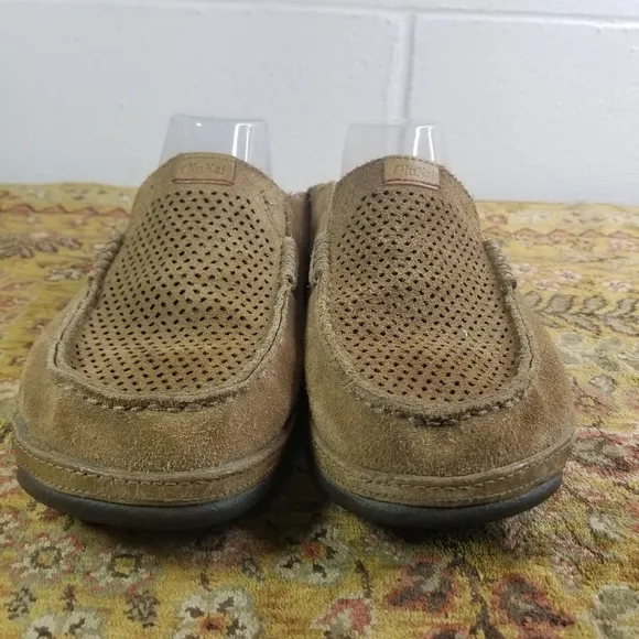 Olukai moloa kohana suede slip on shoes
