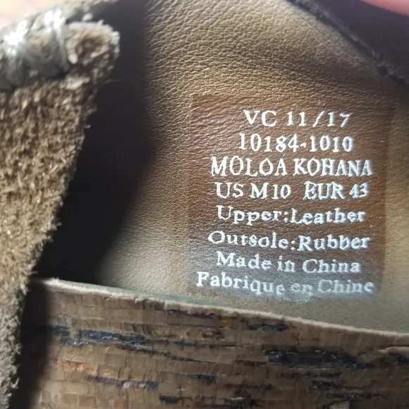 Olukai moloa kohana suede slip on shoes