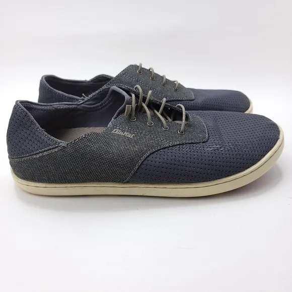 Olukai Nohea Moku Boat Shoes No Tie Laces Stretch Construction Mens 9