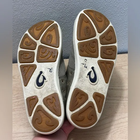 OLUKAI Nohea Moku Men’s No Tie Boat Shoes 8.5