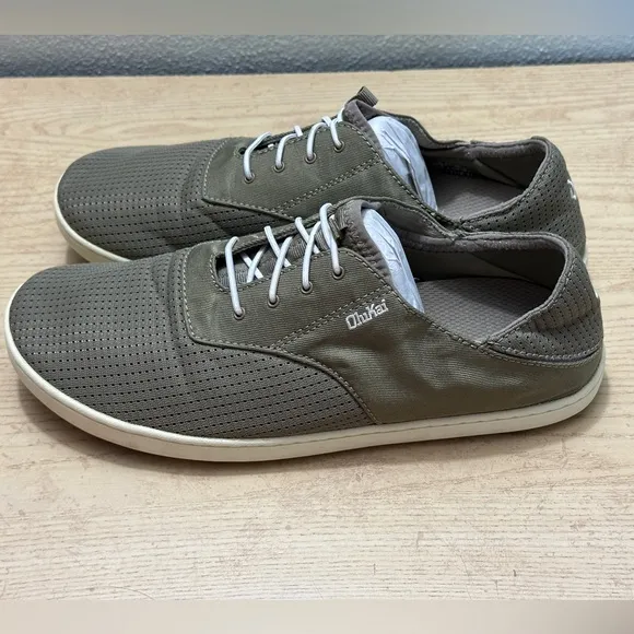 OLUKAI Nohea Moku Men’s No Tie Boat Shoes 8.5