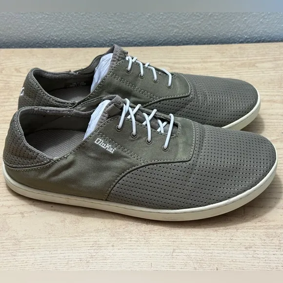 OLUKAI Nohea Moku Men’s No Tie Boat Shoes 8.5