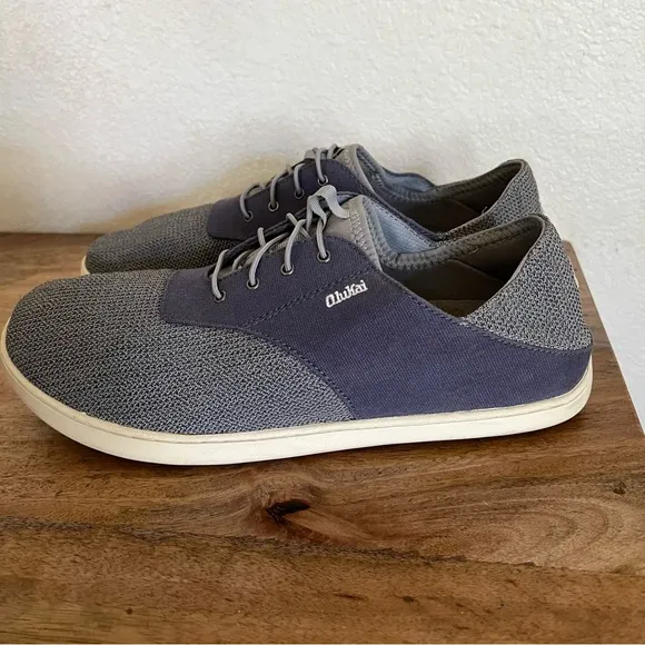 Olukai Nohea Moku Men’s No Tie Boat Shoes Size 11