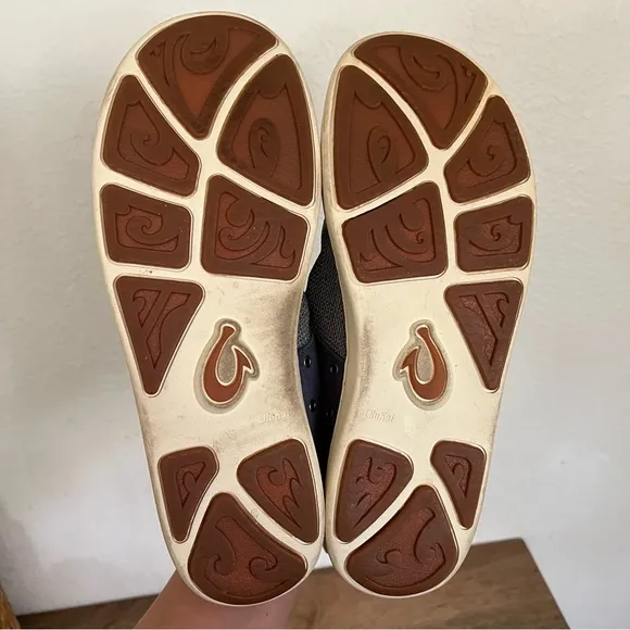 Olukai Nohea Moku Men’s No Tie Boat Shoes Size 11
