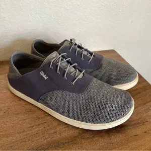 Olukai Nohea Moku Men’s No Tie Boat Shoes Size 11