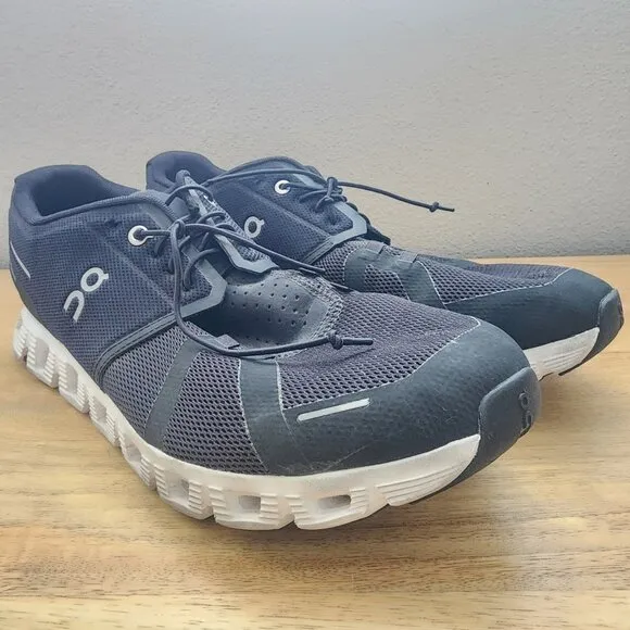 On Cloud 59.98919 Black/White Athletic Running Sneaker Shoes Mens Size 11.5