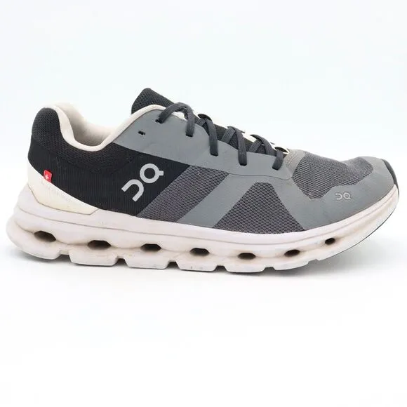 On Cloud Cloudrunner Womens 9 Gray Black‎ Athletic Running Sneakers *No Insoles
