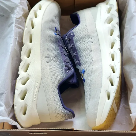 On cloud, Cloudtilt Running Shoes, Men's size 14. New with box.  Midnight/ivory.