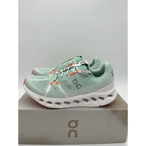 On Cloudsurfer Women’s Running Shoes Sneakers Size 6 Creek White New In Box