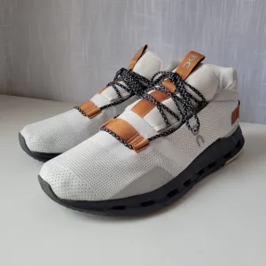 On Running Cloudnova Men's White and Pecan Running Shoes size 13