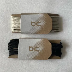 ON Running Shoe Laces Set - Black and Cream