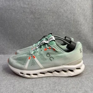 On Running Mens Shoes Size 10 Cloud Surfer Mint Green Athletic Running Sneakers