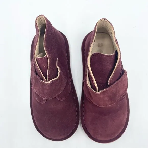 OTS maroon suede Chelsea boots - size T 25 (euro size)