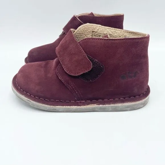 OTS maroon suede Chelsea boots - size T 25 (euro size)