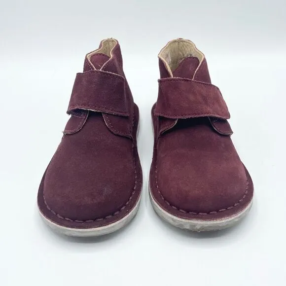 OTS maroon suede Chelsea boots - size T 25 (euro size)