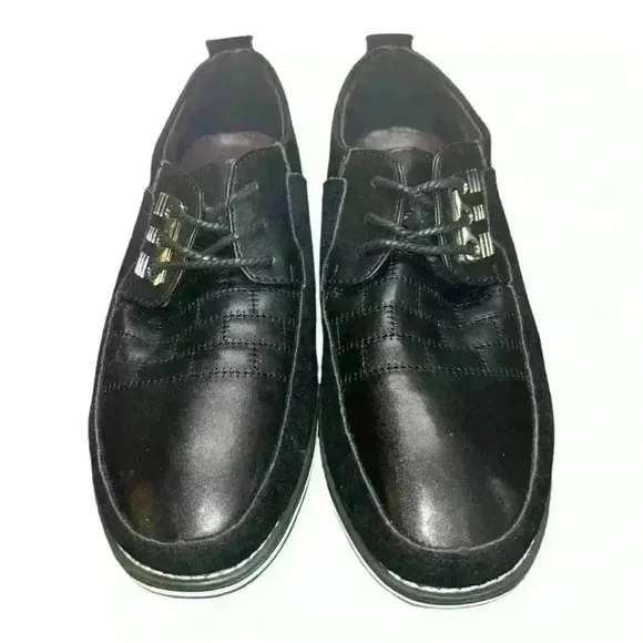 Oxford Derby Orthopedic Leather Shoes Gatsby Mens Sneaker Black USA size 9 US