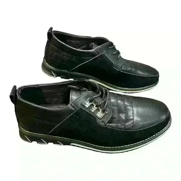 Oxford Derby Orthopedic Leather Shoes Gatsby Mens Sneaker Black USA size 9 US
