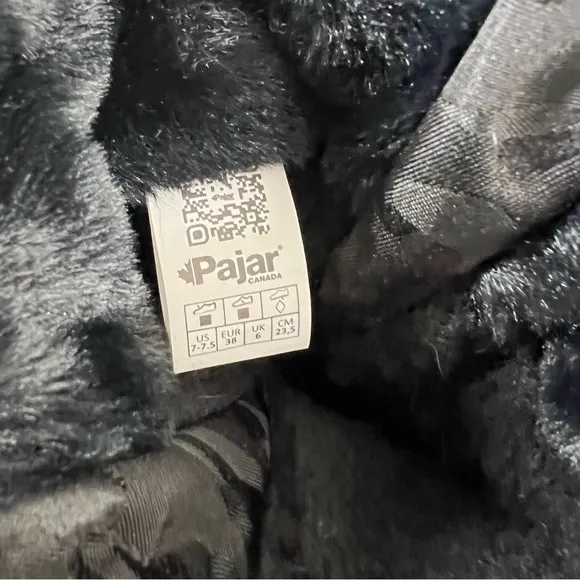 PAJAR New Winter Camouflage black SNOW Boots Faux Fur Ice Picks WATERPROOF 7 7.5