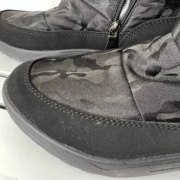 PAJAR New Winter Camouflage black SNOW Boots Faux Fur Ice Picks WATERPROOF 7 7.5
