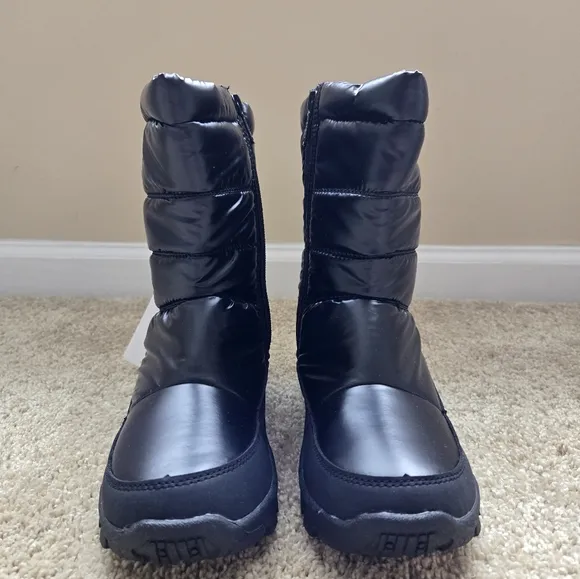 Pajar waterproof winter boots black side zip womens 7