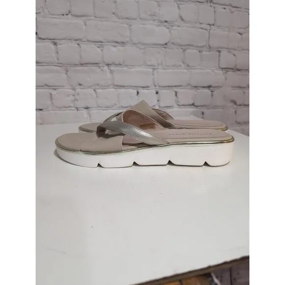 Patricia Green Madrid Sport Criss Cross Tan Sandals Women's US 9 EU 39 Platform