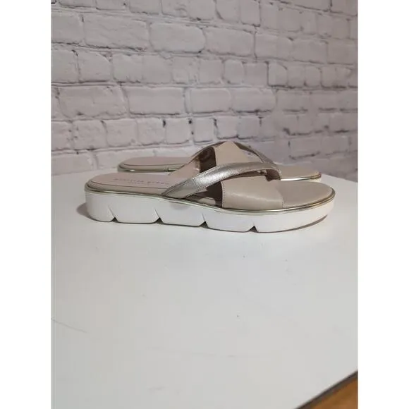 Patricia Green Madrid Sport Criss Cross Tan Sandals Women's US 9 EU 39 Platform