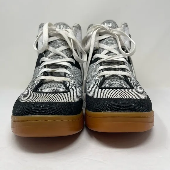 Patrick Ewing Shoes Mens 11.5 Black White Orion 33 Hi Gum Soles Athletic Sneaker