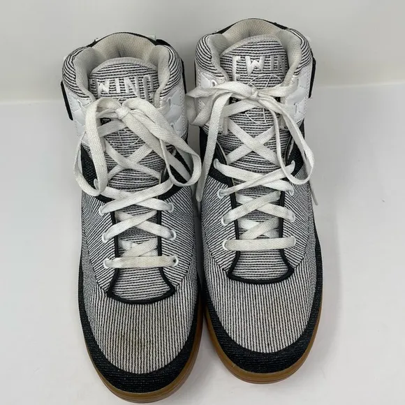 Patrick Ewing Shoes Mens 11.5 Black White Orion 33 Hi Gum Soles Athletic Sneaker