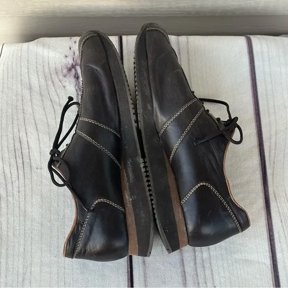 Paul Green Munchen Brown Leather Driving Shoes Women’s Sz 7 Lace Up Sneakers