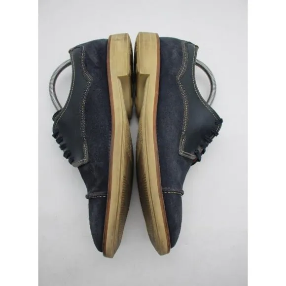 Paul Smith Jeans Men's Size EU 41 Navy Suede Cup Toe Skull Oxford Shoes
