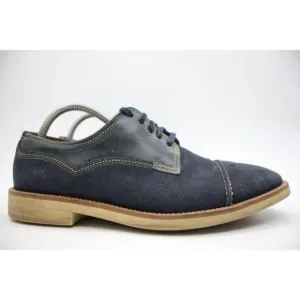 Paul Smith Jeans Men's Size EU 41 Navy Suede Cup Toe Skull Oxford Shoes
