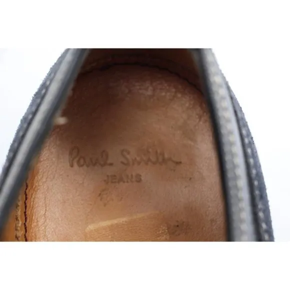 Paul Smith Jeans Men's Size EU 41 Navy Suede Cup Toe Skull Oxford Shoes