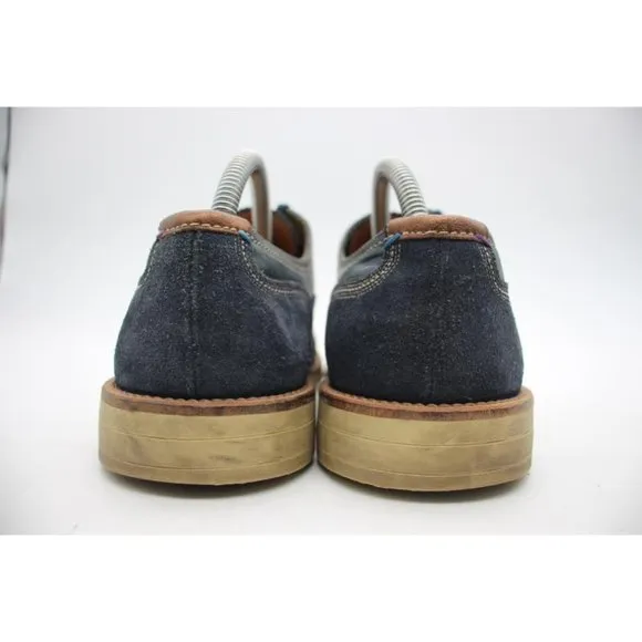 Paul Smith Jeans Men's Size EU 41 Navy Suede Cup Toe Skull Oxford Shoes